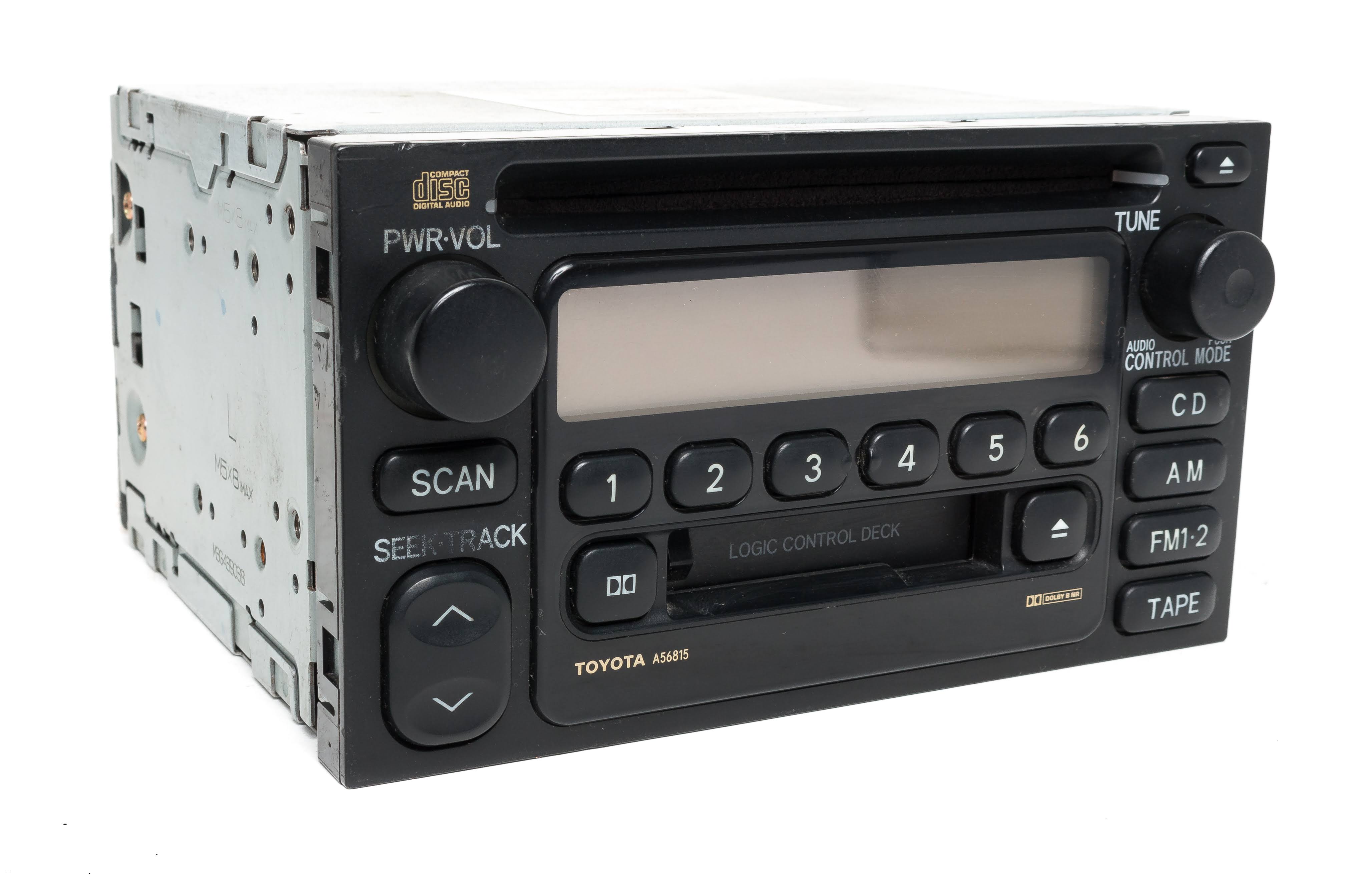2001-04 Toyota Tacoma OEM Am FM Radio Cassette CD Player 86120-AD020 Face A56815