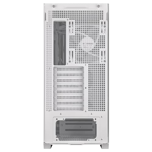 ASUS TUF Gaming GT302 ARGB ATX Mid-Tower PC Case – Four 140 x 28 mm ARGB Fans for High Airflow, Interchangeable Tempered Glass or Mesh Side Panels, Supports BTF Hidden-Connector Motherboards | White