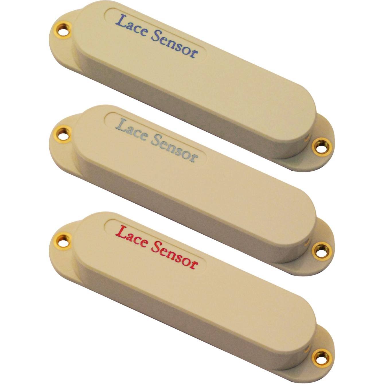 Lace Sensor Blue-Silver-Red 3-Pack S-S-S Pickup Set Cream