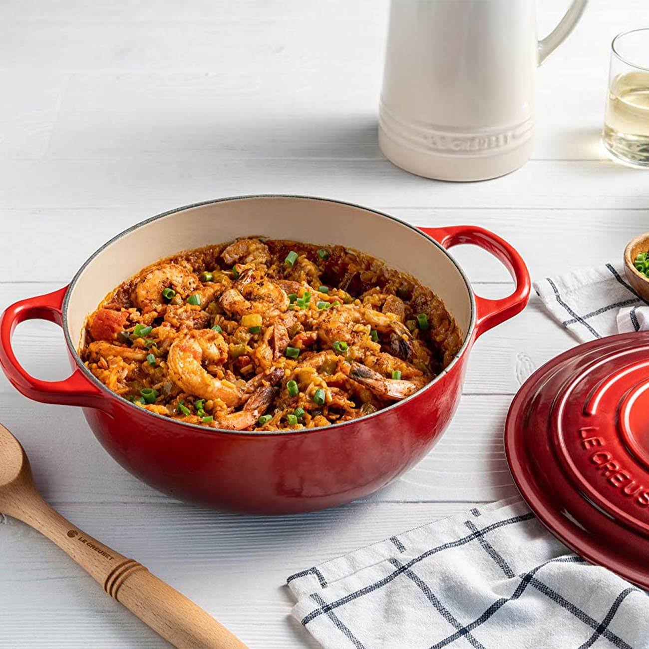 Le Creuset Signature Cast Iron Sauteuse Oven, 3.5 qt, Caribbean