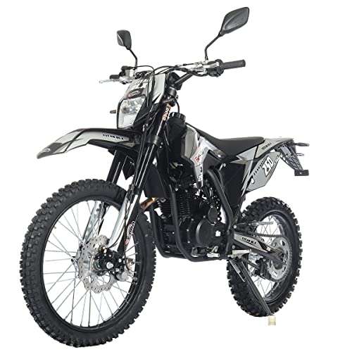 X-PRO Titan 250 DLX 250cc Dirt Bike with 5-Speed Manual Transmission, 21"/18" Wheels | All Lights, Electric/Kick Start, Zongshen Brand Engine