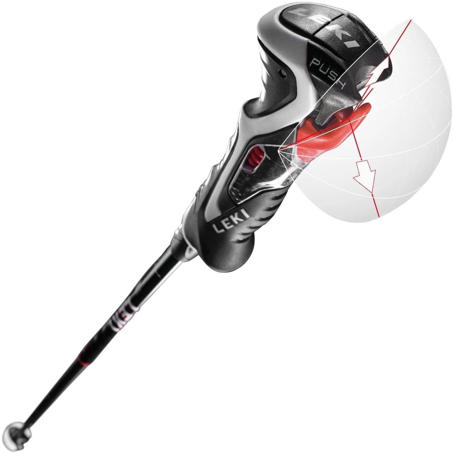 Leki Carbon 14 3D Ski Poles Blue/Yellow 125cm