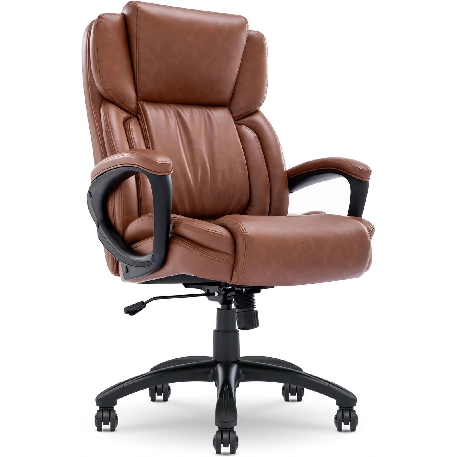 Serta Garret Executive Office Chair Cognac Bonded Leather
