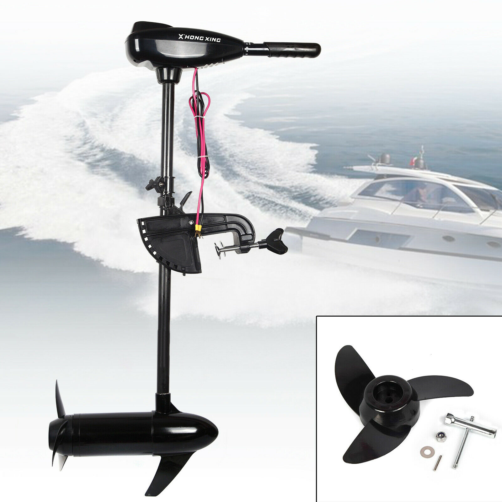 Electric Outboard Motor Electric Trolling Motor Outboard Motor Brush Fishing Boat Engine Outboard Motor Electric Trolling Motor Brush Fishing Boat Engine Trolling Motor Motor Inflatable Boat Engine