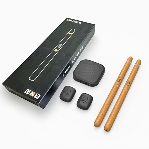 Virtual Air Drum Set Electric Drumsticks Air Drum Sticks 3rd Gen., Air Drum with Drumsticks, Pedals, Bluetooth and 8 Sounds, Electronic Drum Set for Adults, Kids, Gift