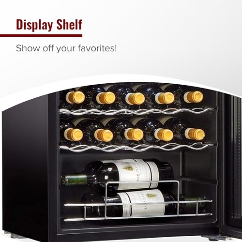 Wine Enthusiast Silent Dual Zone Wine Refrigerator - Freestanding Slimline Bottle Storage Wine Cooler
