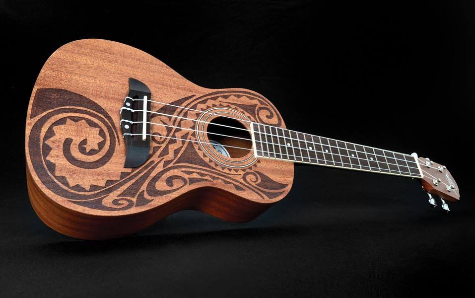Oscar Schmidt Ou2tat Tattoo Mahogany Concert Ukulele