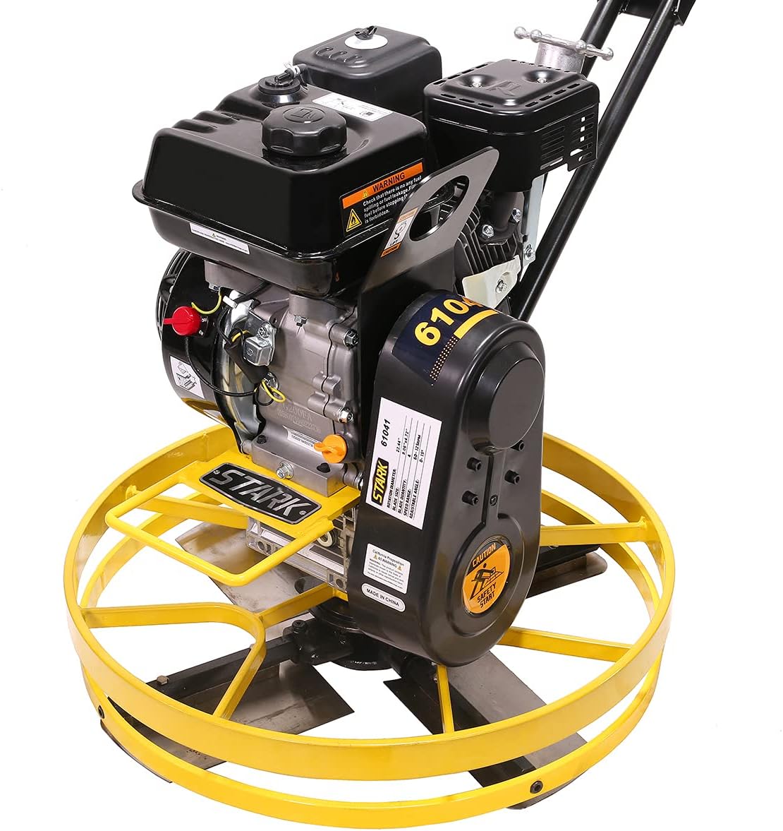 Stark 6.5HP Walk-Behind Power Trowel 196cc Gas Engine G200FA Concrete Cement Surface Smooth Gasoline Motor Float Pan and Blades Included