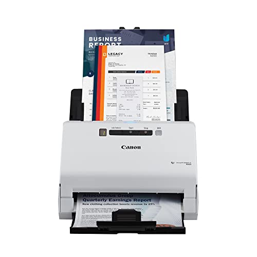 Canon imageFORMULA R40 - Office Document Scanner, Windows and Mac, Duplex Scanning, Easy Setup, Scans a Wide Variety of Documents, Scans to Cloud