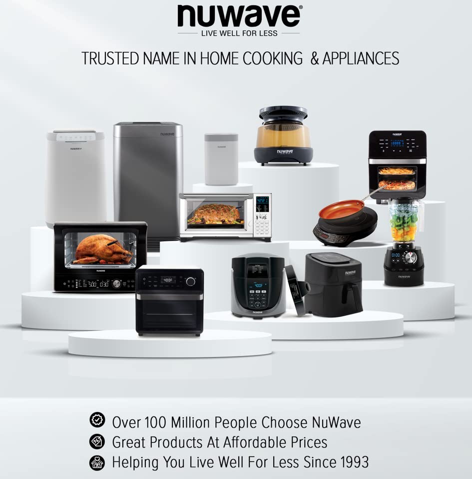 Nuwave Duet Air Fryer, Electric Pressure Cooker & Grill Combo, 540 IN 1 Multicooker