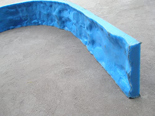 Concrete Stone Rock Edge Form Liner - Countertops, Steps, Benches & Fireplaces (4"")