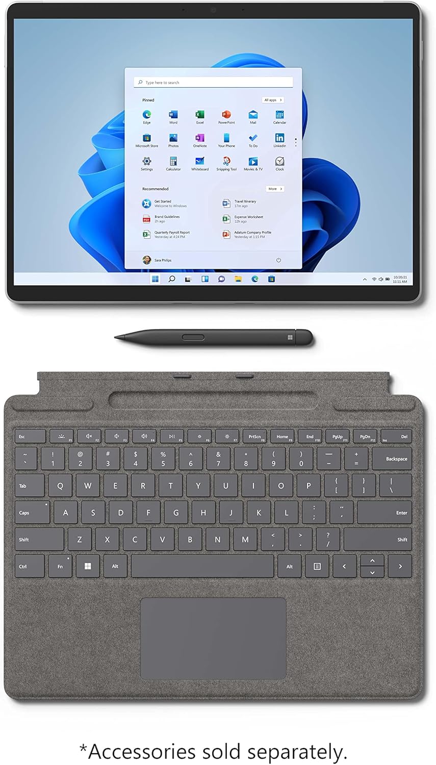 Microsoft Surface Pro 8-13" Touchscreen - Intel® Evo Platform Core™ i5-8GB Memory - 256GB SSD - Device Only - Graphite (Latest Model)