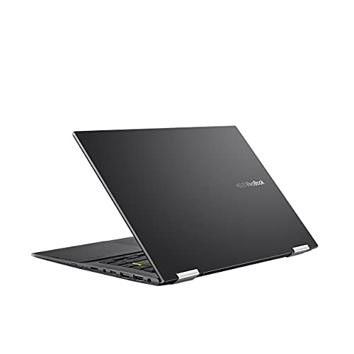 ASUS VivoBook Flip 14 Thin and Light 2-in-1 Laptop, 14” FHD Touch, 11th Gen Intel Core i3-1115G4, 4GB RAM, 128GB SSD, Thunderbolt 4, Fingerprint, Windows 10 Home in S Mode, Indie Black, TP470EA-AS34T