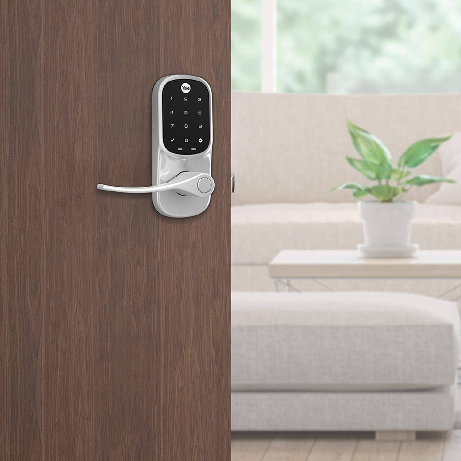 Yale Assure Lever - Touchscreen Keypad Lever Lock - Satin Nickel