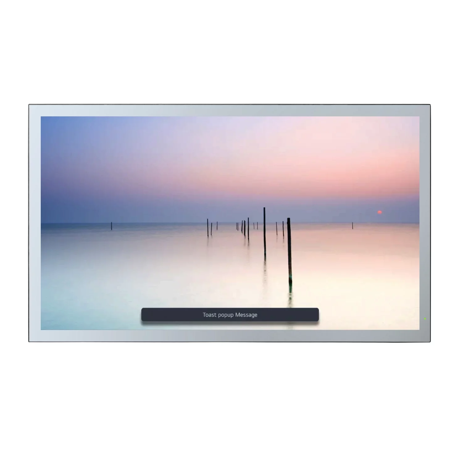 Elecsung 28 inches 4K LED TV webOS Smart Bathroom Waterproof Mirror IP65 SPA Hotel Television WiFi Voice Control ATSC