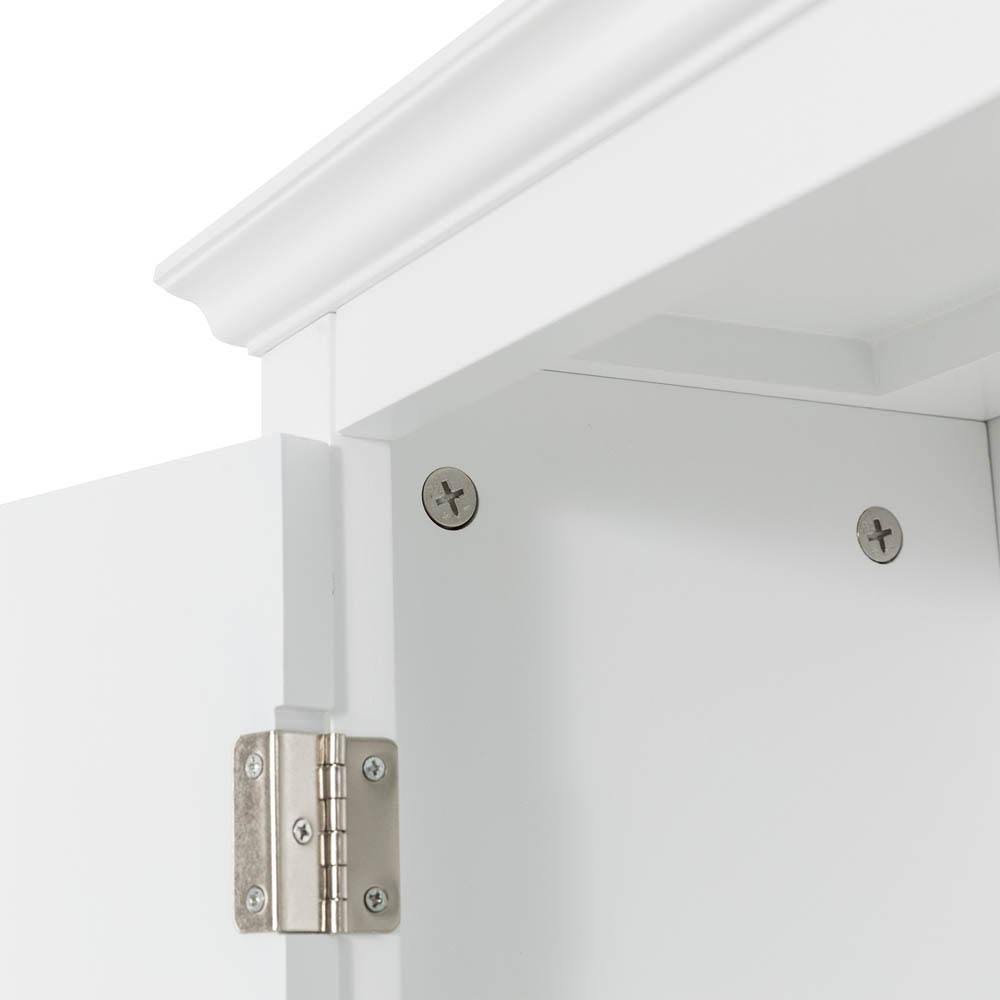 Glitzhome Bathroom Cabinet Spacesaver, White