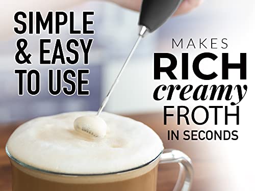 Zulay Kitchen Magia Super Automatic Espresso Machine - Espresso Coffee Maker With Grinder, Milk Frother & Insulated Milk Container - Cappuccino & Latte Machine - Touch Screen, 19 Recipes, Black/Silver