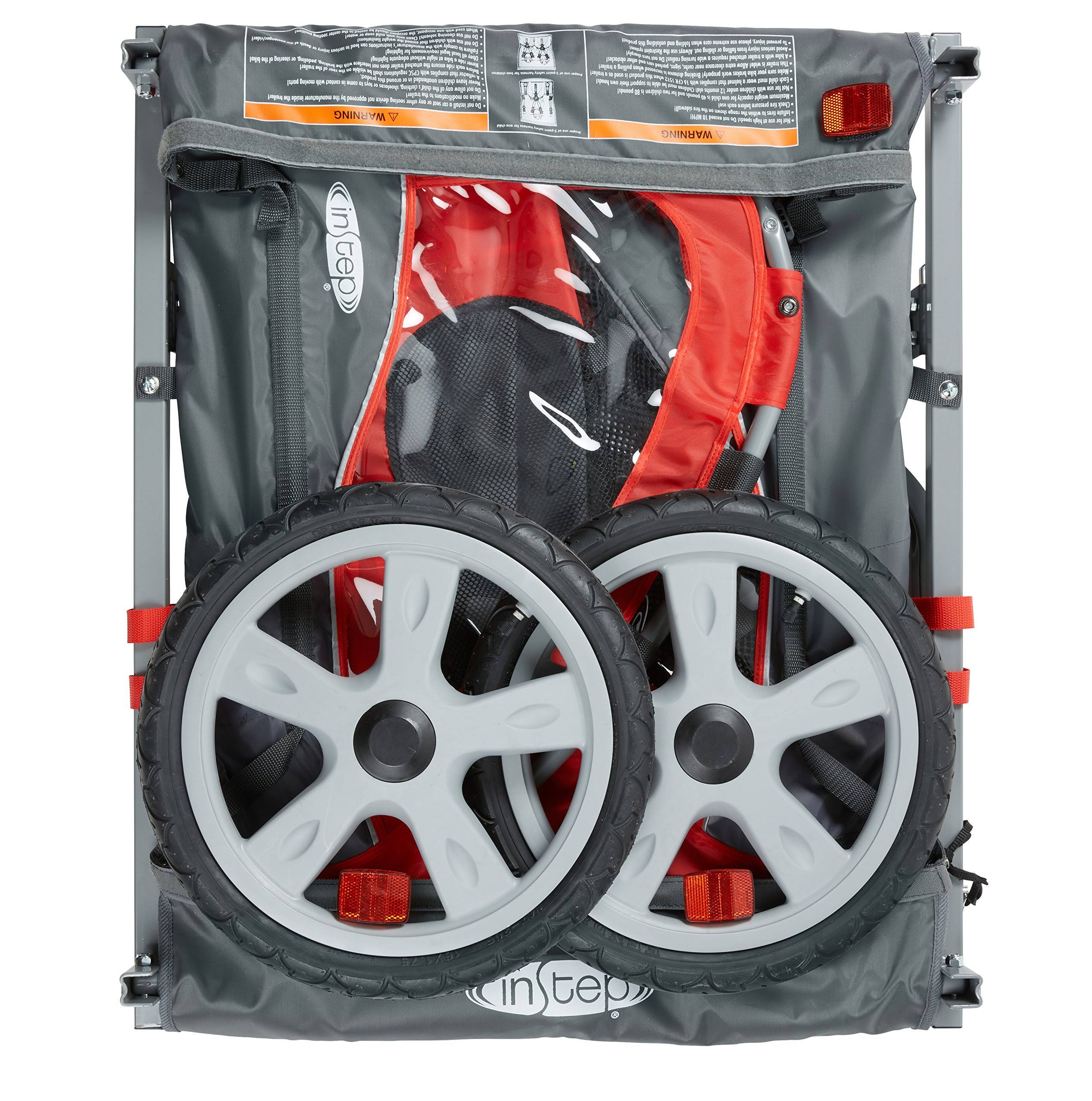 Instep Take 2 Double Bicycle Trailer Red