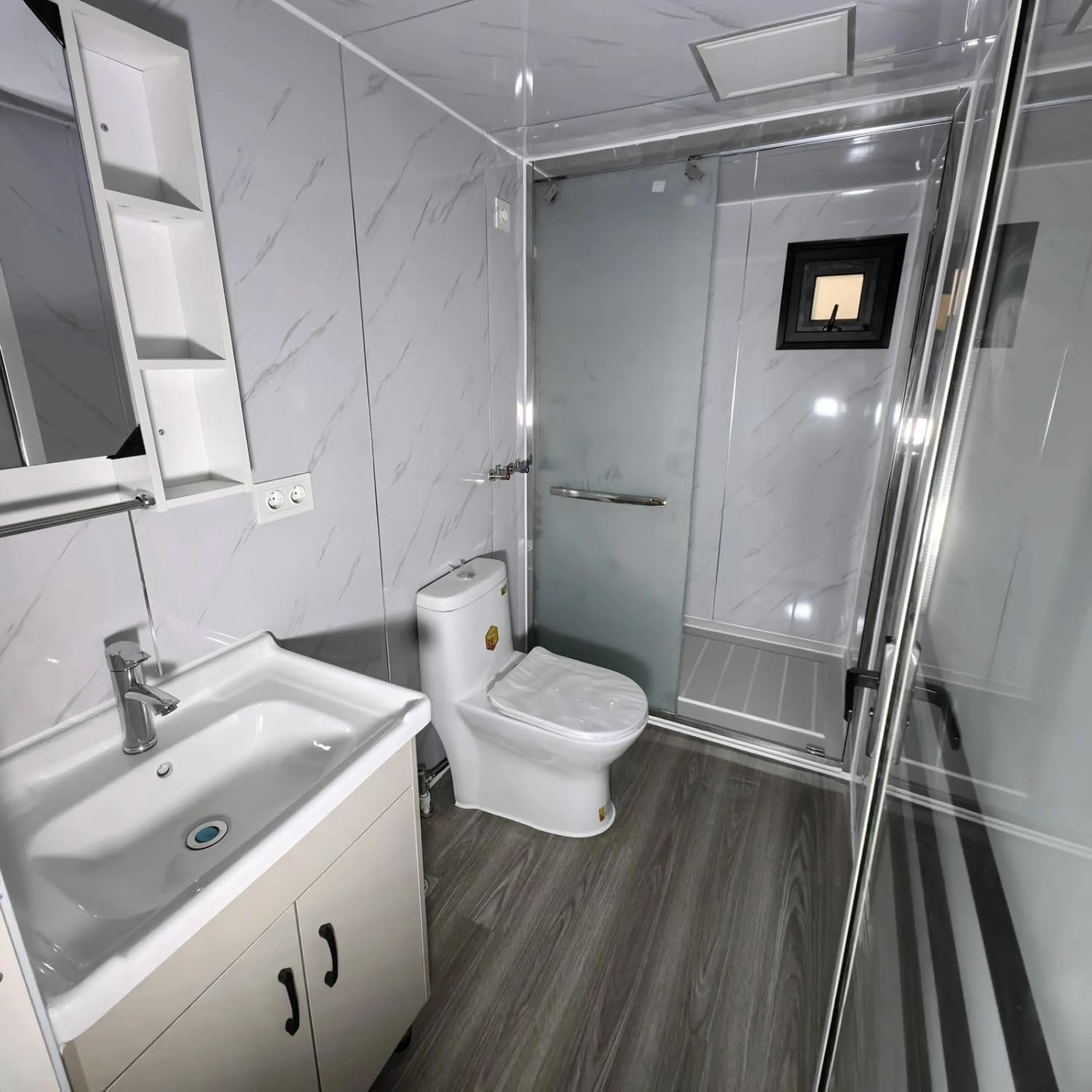 2 Bedroom Portable Home, 40ft Container, Foldable Floor Plan, Outdoor Kitchen, Modern Prefabricated Living
