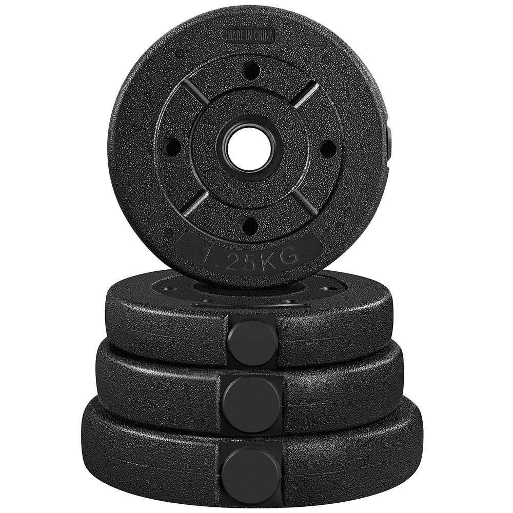 Yaheetech 66LB Adjustable Dumbbell Weight Set Home Training Dumbbell Pair Lifting Black