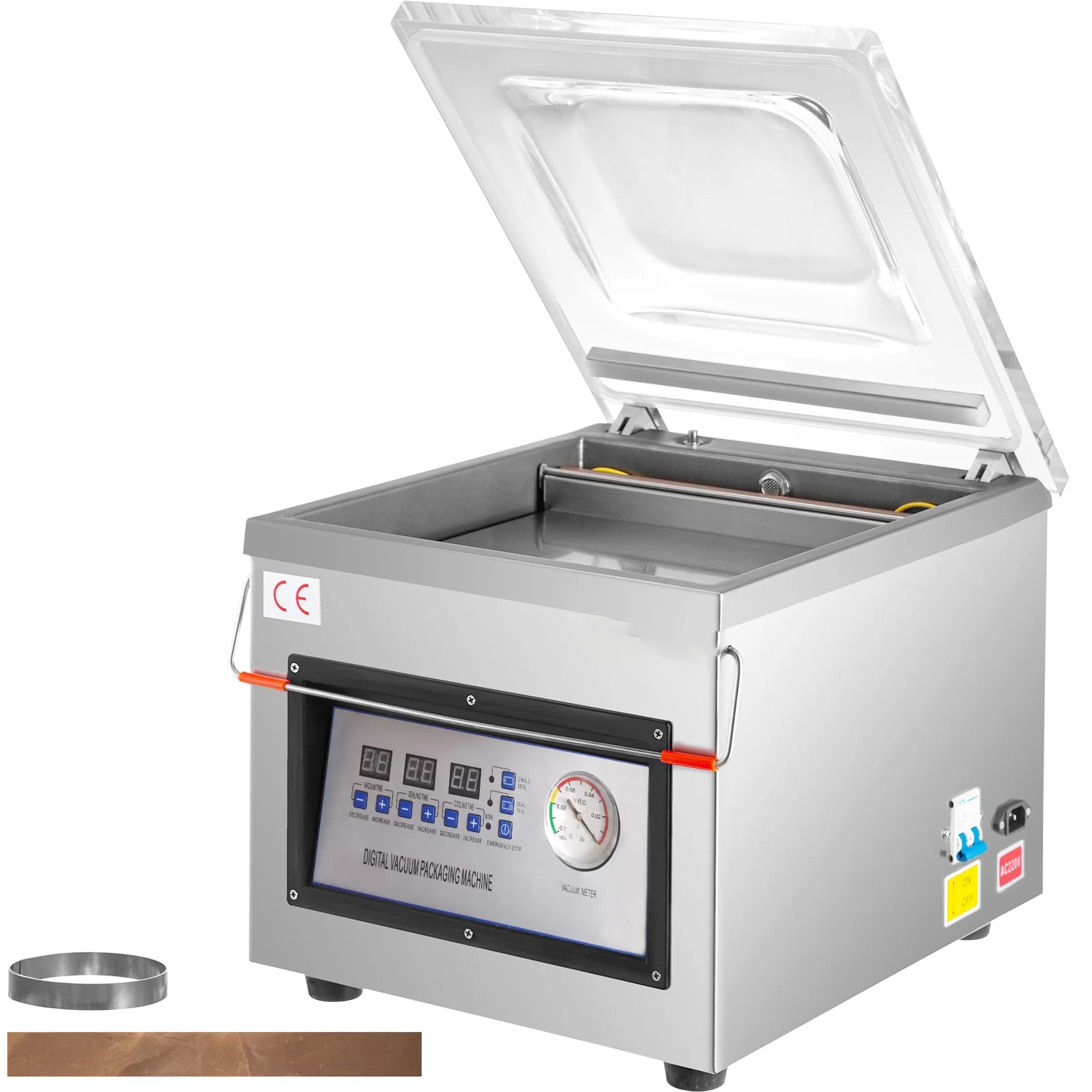 VEVOR Chamber Vacuum Sealer DZ-260C 320mm/12.6inch, Kitchen Food Chamber Vacuum Sealer, 110v Packaging Machine Sealer for Food Saver, Home, Commercial Using