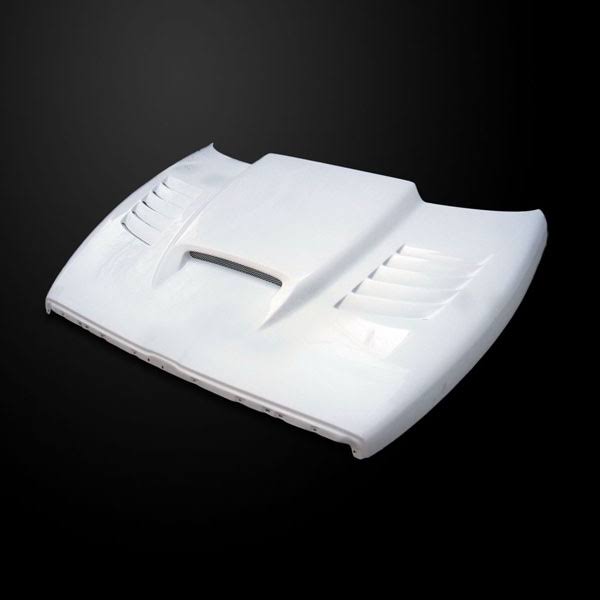 Amerihood DR94AHSSKFHW Dodge Ram 1500 1994-2001 SSK Style Functional Heat Extraction Ram Air Hood