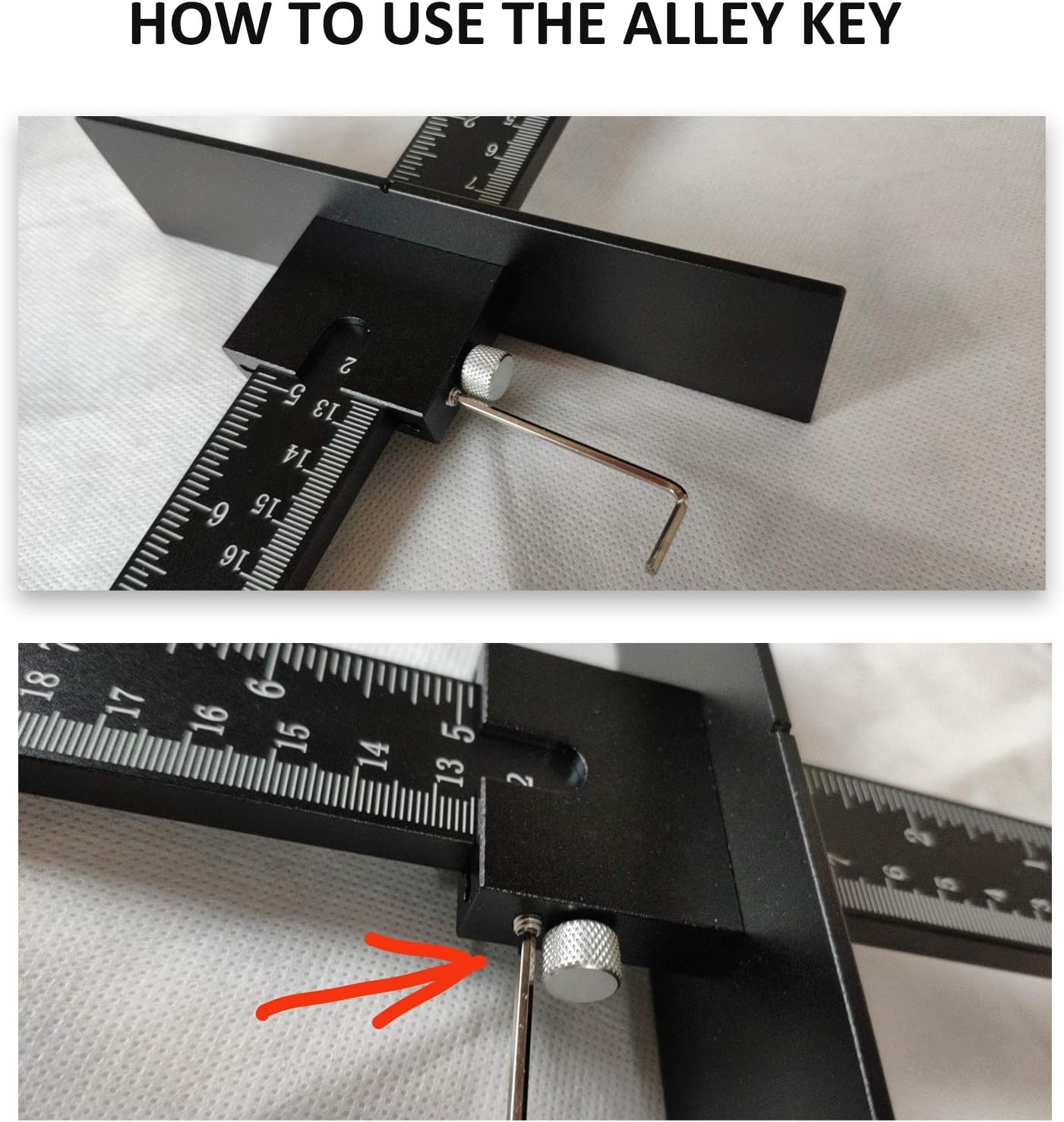 ASCENDAS Cabinet Hardware Jig, Aluminum Alloy Cabinet Jig for Handles and Pulls, Drill Guide Sleeve Drawer Pull Jig Tool for Cabinet Doors Knobs and Drawer Pulls