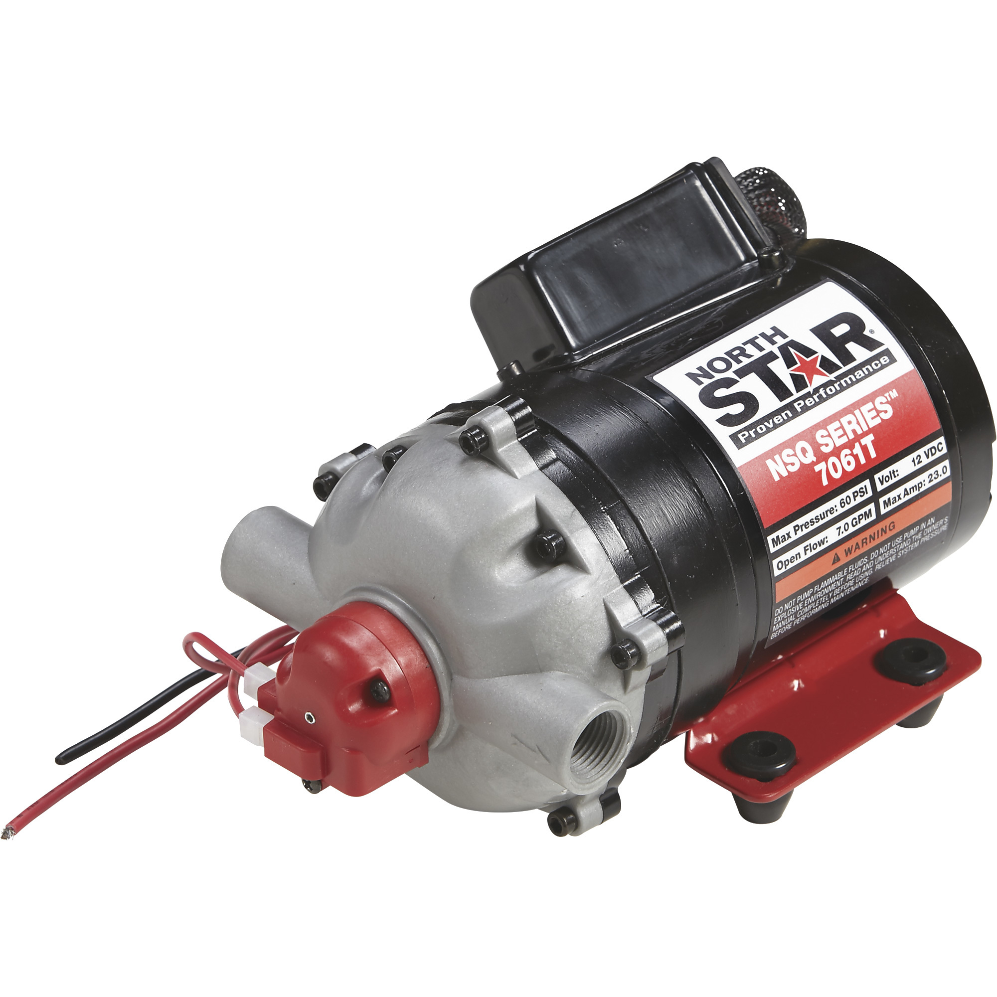 NorthStar NSQ Series 12V On-Demand Sprayer Diaphragm Pump - 7 GPM, Turns Off at 60 PSI