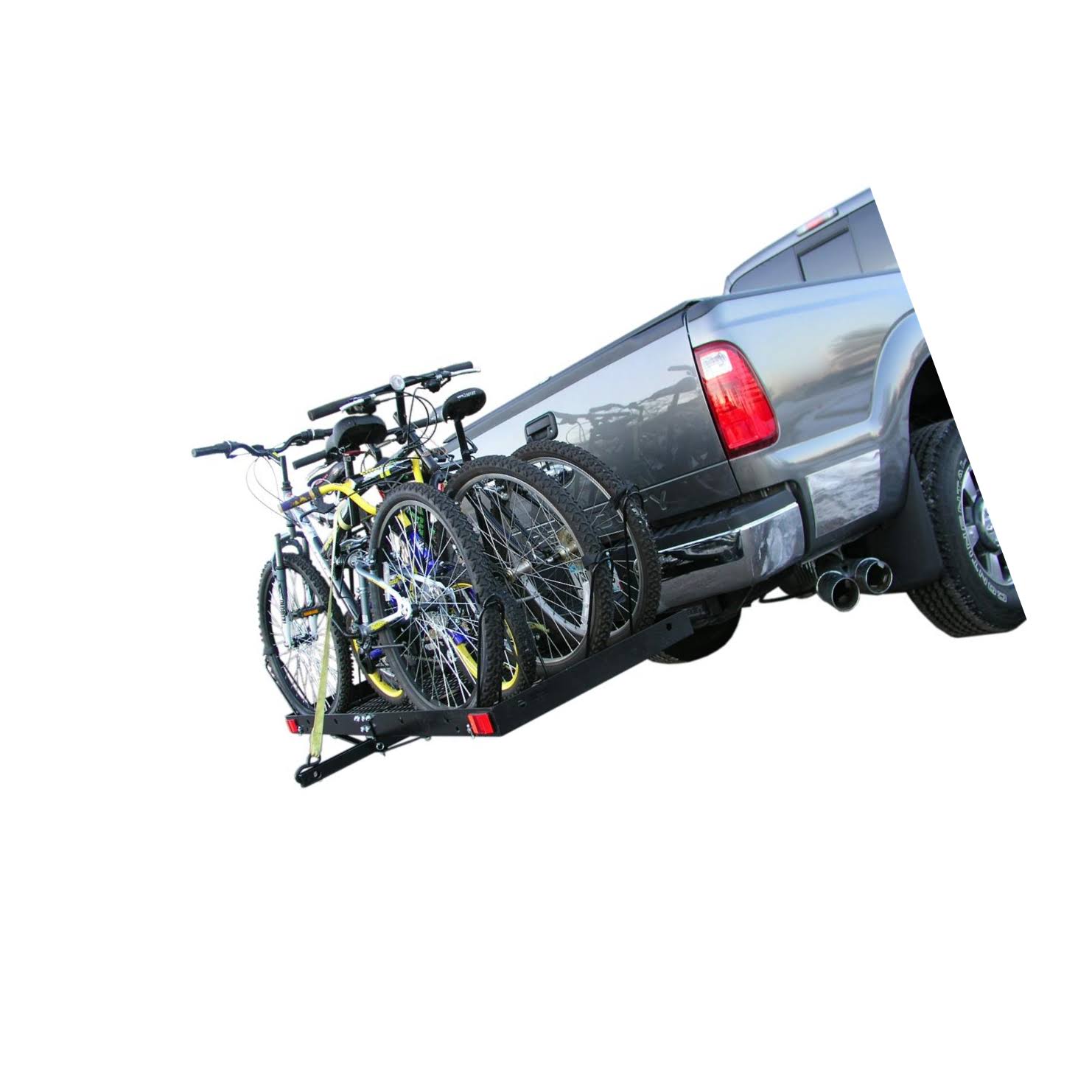 Tow Tuff 62 inch Steel Cargo Carrier Trailer for Car or Truck with Bike Rack 832