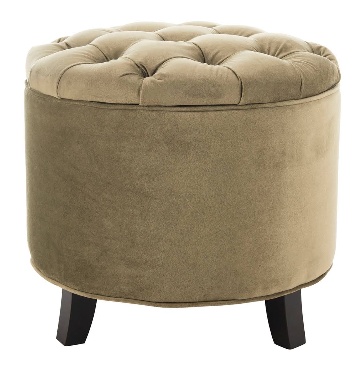 Safavieh Amelia Spruce Tufted Storage Ottoman
