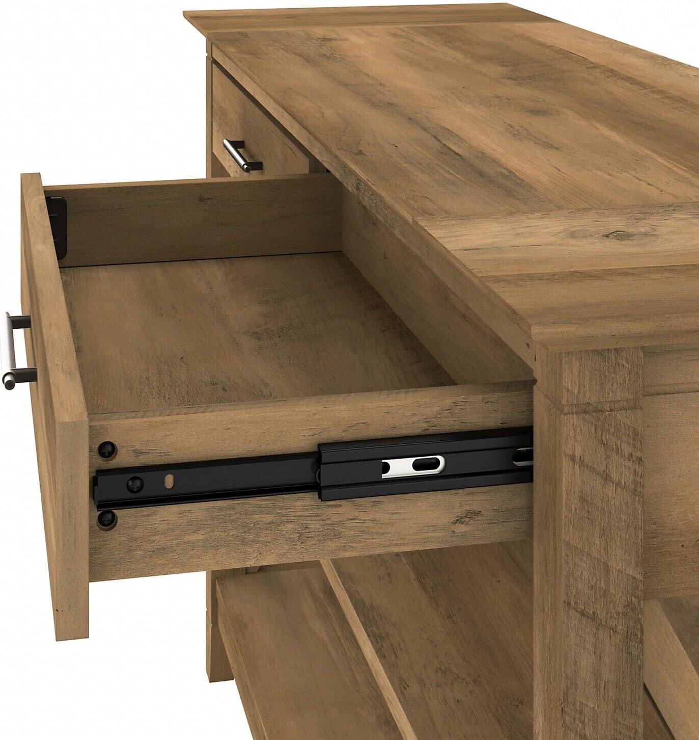 Southwestern Sanctuary Console Table with Drawers and Shelves