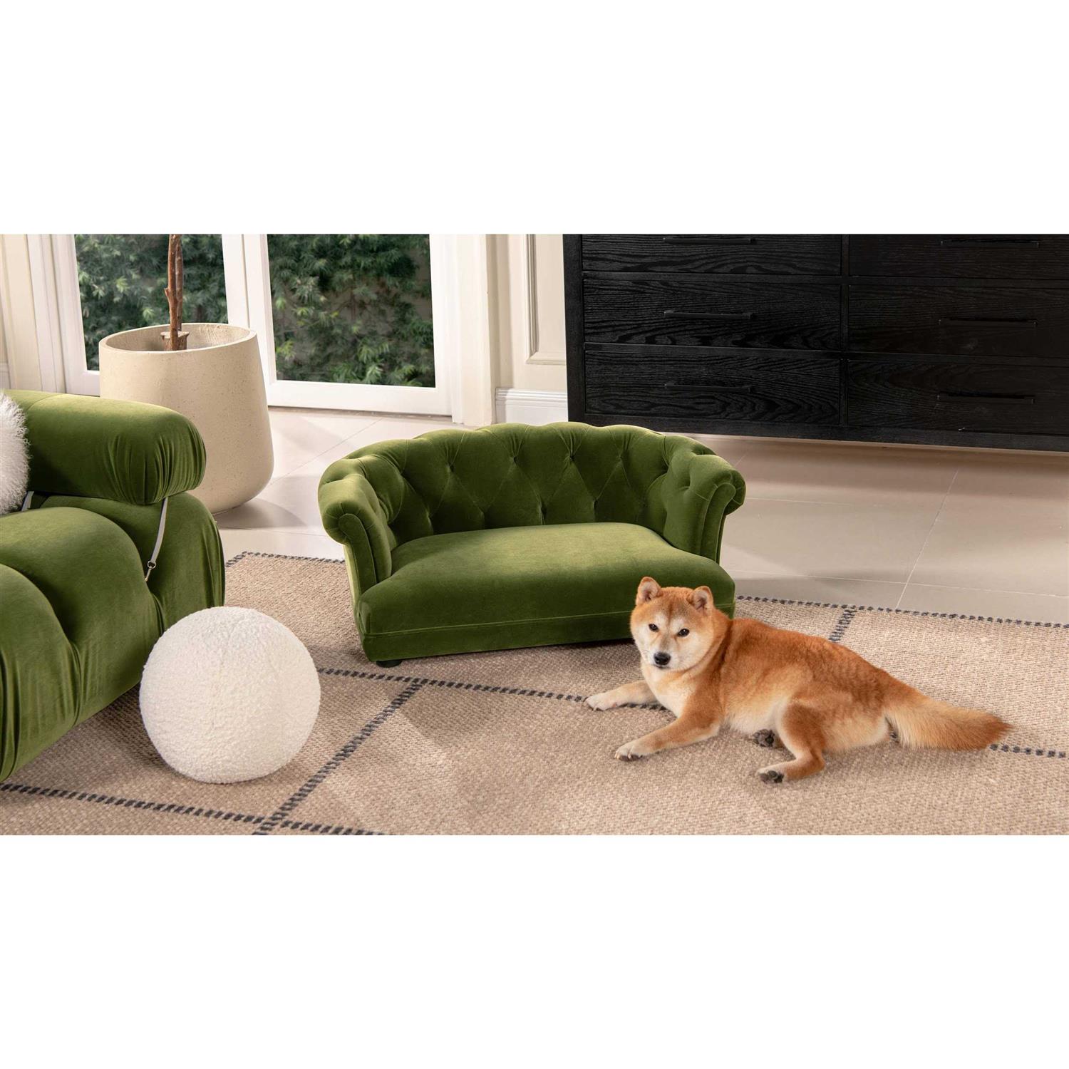 Jennifer Taylor Home Kiki 36.5 Chesterfield Dog Sofa Bed - Pet Supplies online store