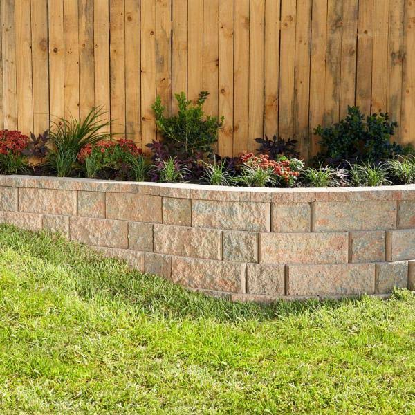 Pavestone Rockwall Large 6 in. x 17.5 in. x 7 in. Palomino Concrete Retaining Wall Block (