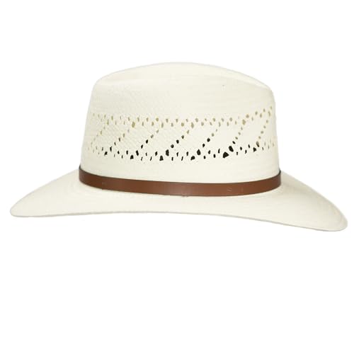HAVANA Fedora Vented Panama Outback Straw Hat