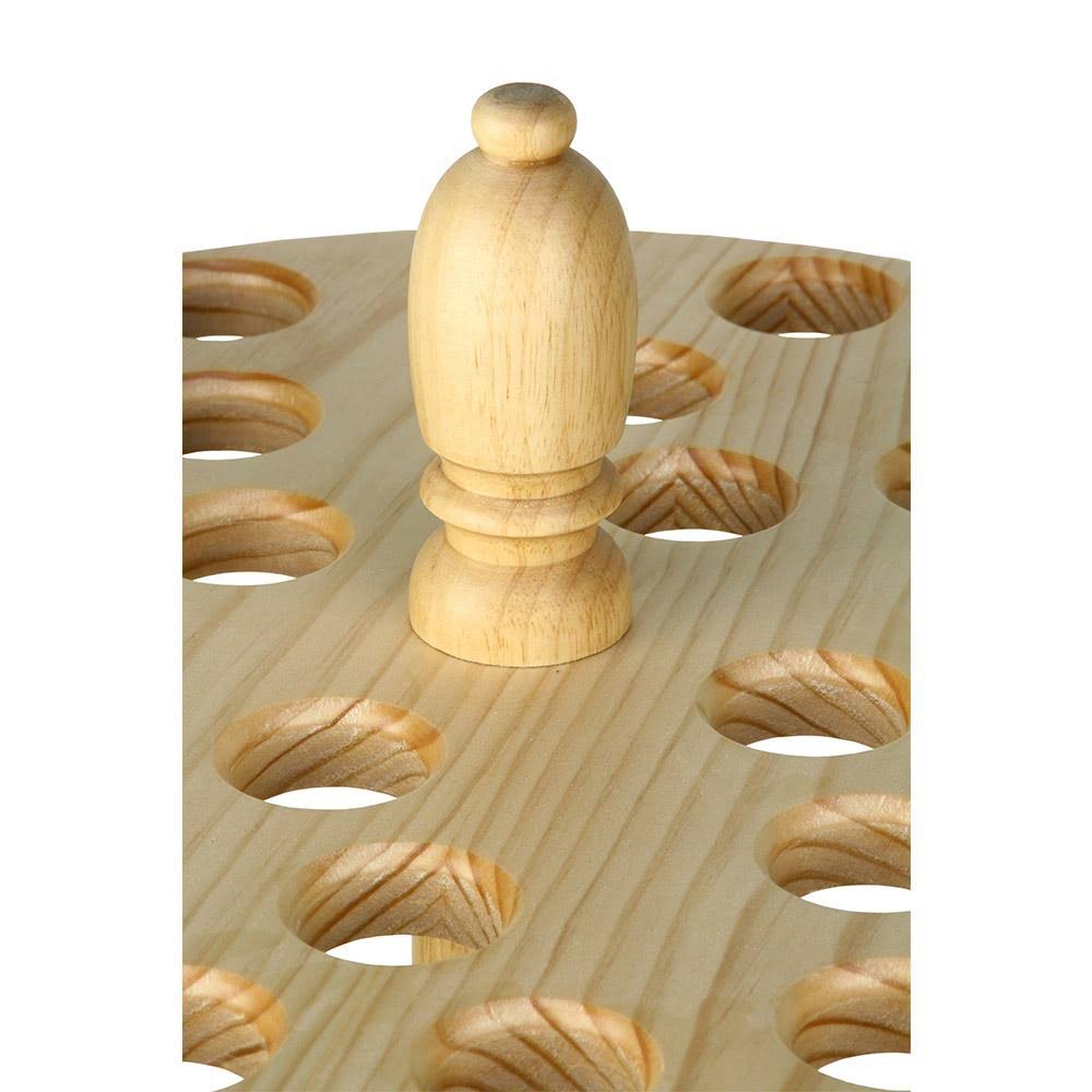 Round Walking Cane Stand- Pine Wood