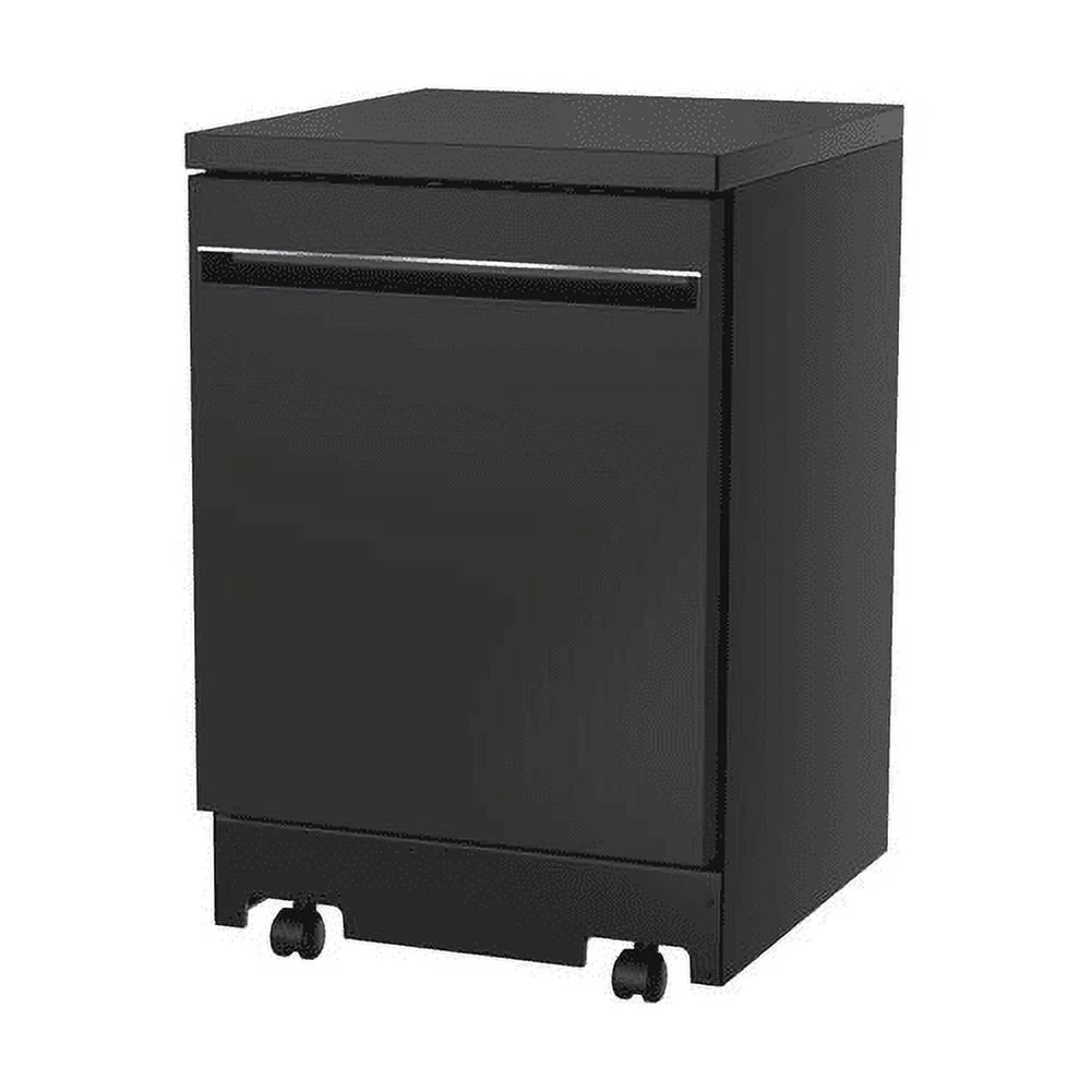 GE APPLIANCES GPT225SGLBB GE(R) 24 Stainless Steel Interior Portable Dishwasher with Sanitize Cycle