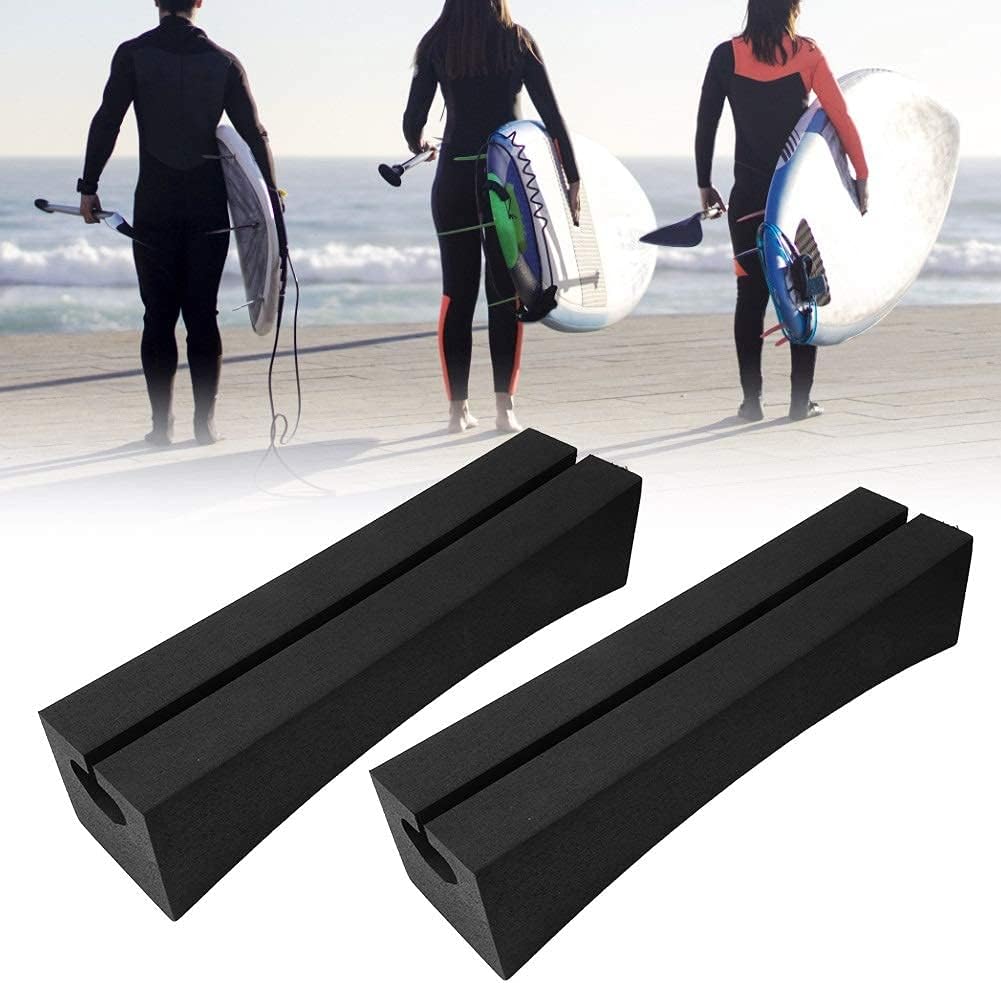 Jadeshay Car Roof Rack Replacement Foam, Universal Soft Standard Foam Block for Roof Racks Car-Top Replacement with Stand-up Paddle Pack of 2