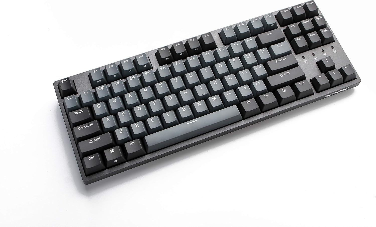 Durgod Taurus K320 TKL Mechanical Gaming Keyboard - 87 Keys - Double Shot PBT - NKRO - USB Type C (Cherry Blue, Space Grey)