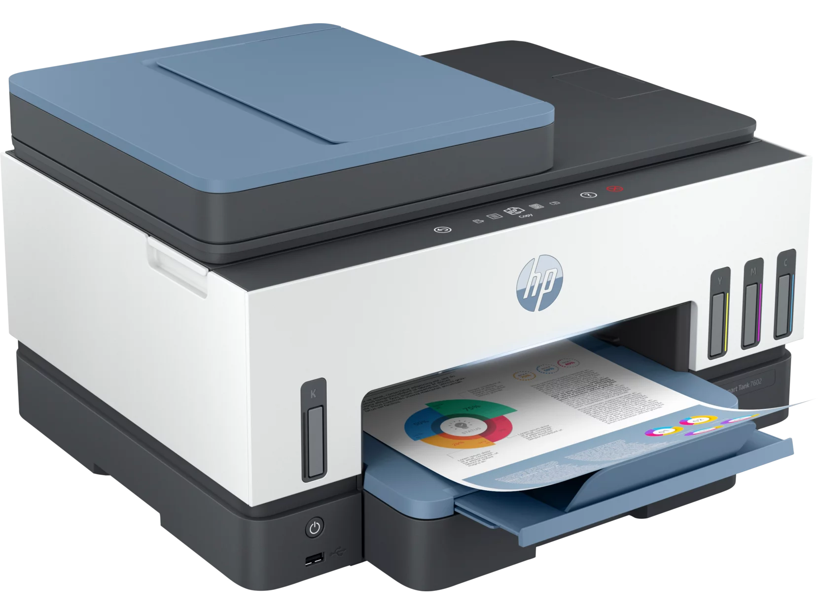 HP Smart Tank 7602e All-in-One InkJet Printer, Color Mobile Print, Copy, Scan,