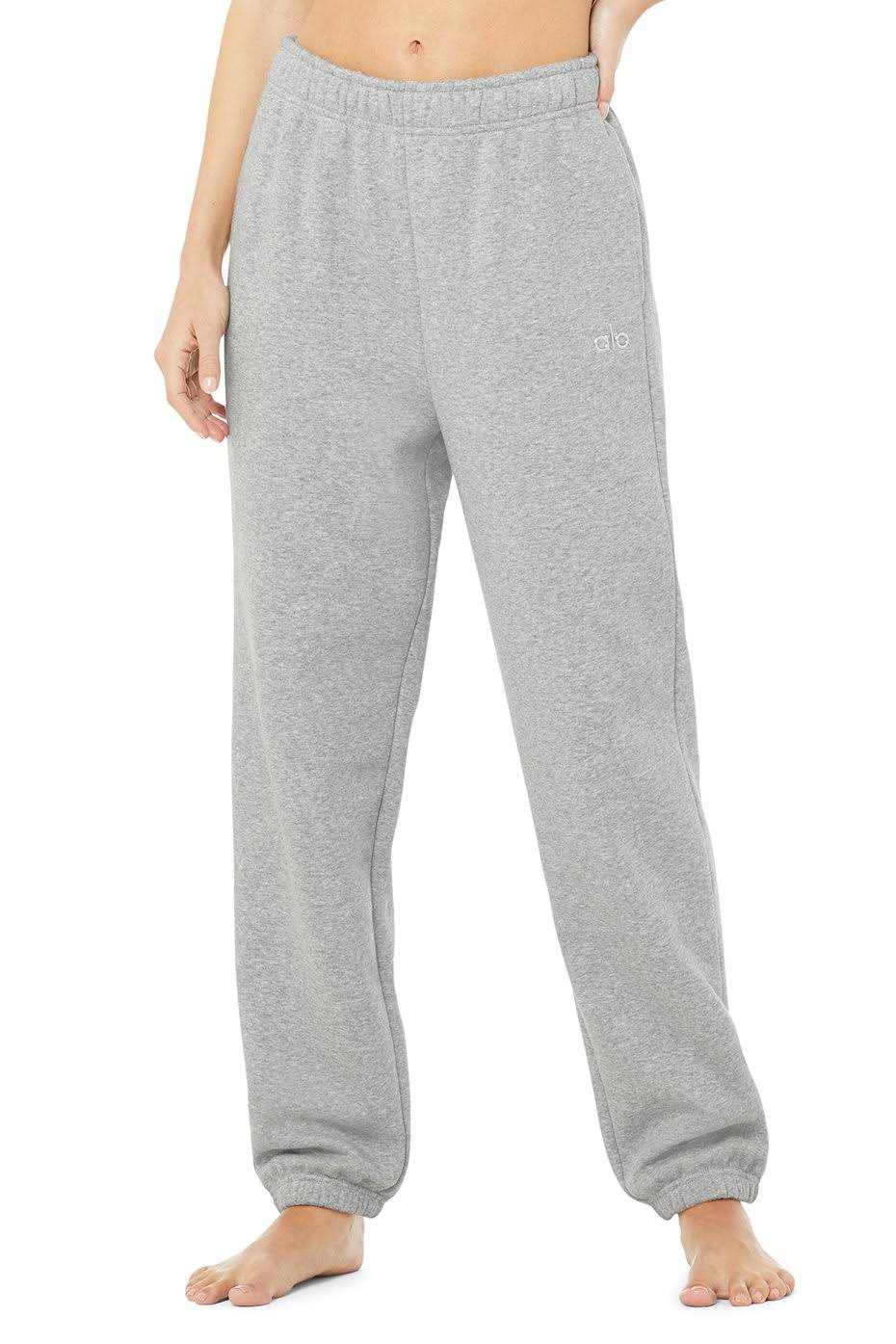 Accolade Sweatpant in Dove Grey Heather, Size: Small | Alo Yoga