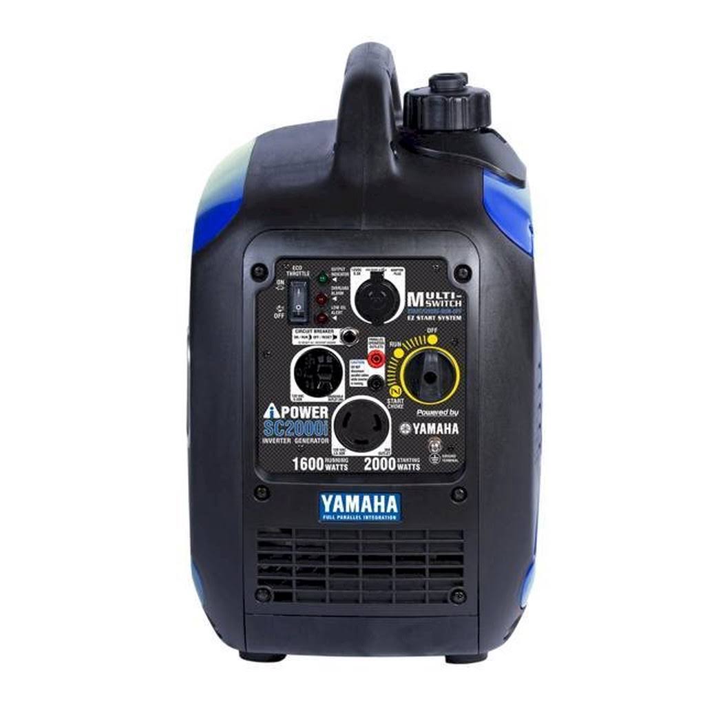 A-iPower Inverter Generator - 2000 Surge Watts, 1600 Rated Watts, EPA and CARB Compliant, Model AP2000i
