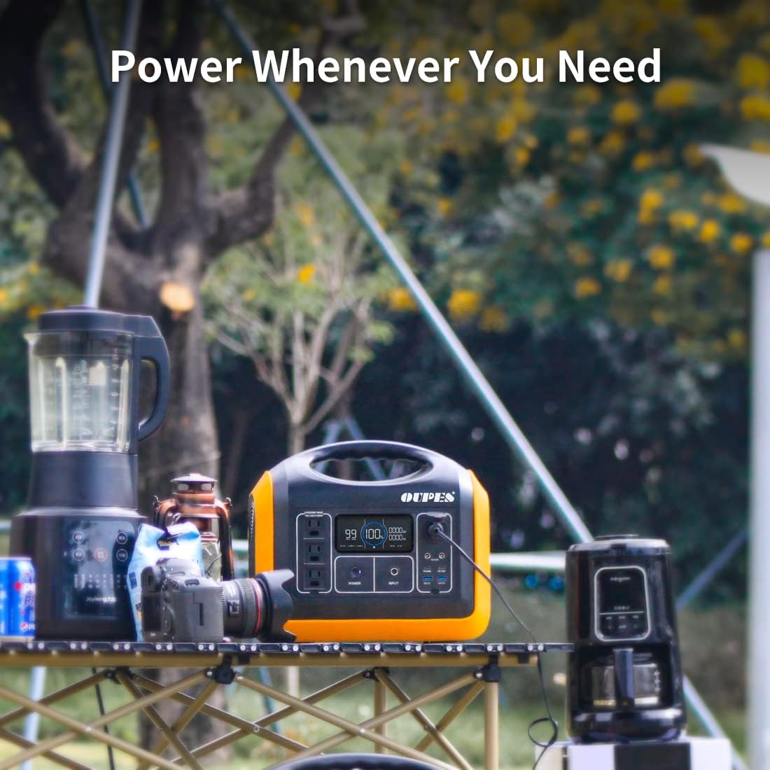 Solar Generator Explorer 1200w, OUPES Portable Power Station 992Wh(2200W Peak) LiFePO4 Power Station Battery Backup, Emergency Generator for Outdoor Camping Home RV