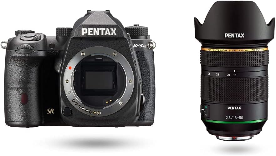 Pentax K-3 Mark III Flagship APS-C Black Camera Body - 12fps, Touch Screen LCD, Weather Resistant Magnesium Alloy Body with in-Body 5-Axis Shake Reduction. 1.05x Optical viewfinder with 100% FOV