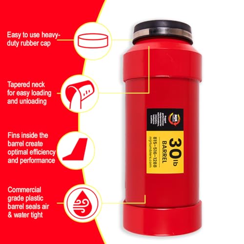 MJR Tumblers Single Barrel Rock Tumbler - Rock Polisher Machine, Tumbling Equipment for Stone, Glass, and Metal Collection, Polishing Tool for Adults & Kids, 40 lb