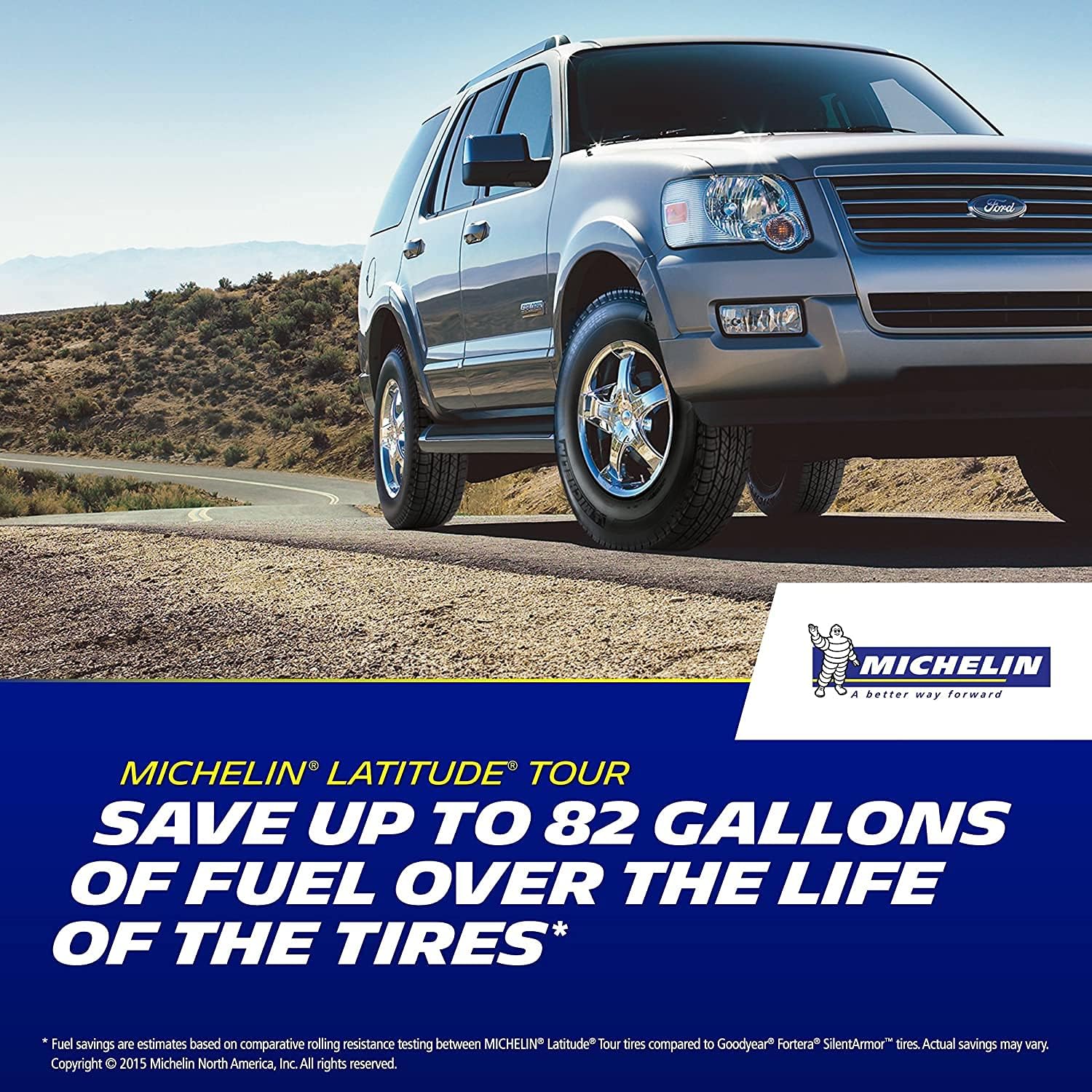 MICHELIN Latitude Tour All-Season Radial Car Tire for SUVs and Crossovers, 245/60R18 105T
