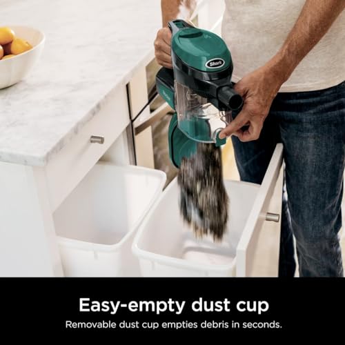 Shark HV322 Rocket Deluxe Pro Corded Stick Vacuum with LED Headlights, XL Dust Cup, Lightweight, Perfect for Pet Hair Pickup, Converts to a Hand Vacuum, with Pet Attachments, Bordeaux/Silver