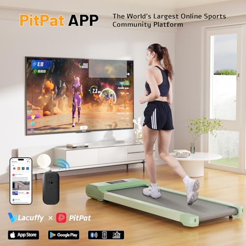 SupeRun Walking Pad, 2024 Newest Walking Pad Treadmill, 2 in 1 Under Desk Treadmill for Home Office, Portable Walking Treadmill with Remote Control LED Display Installation Free