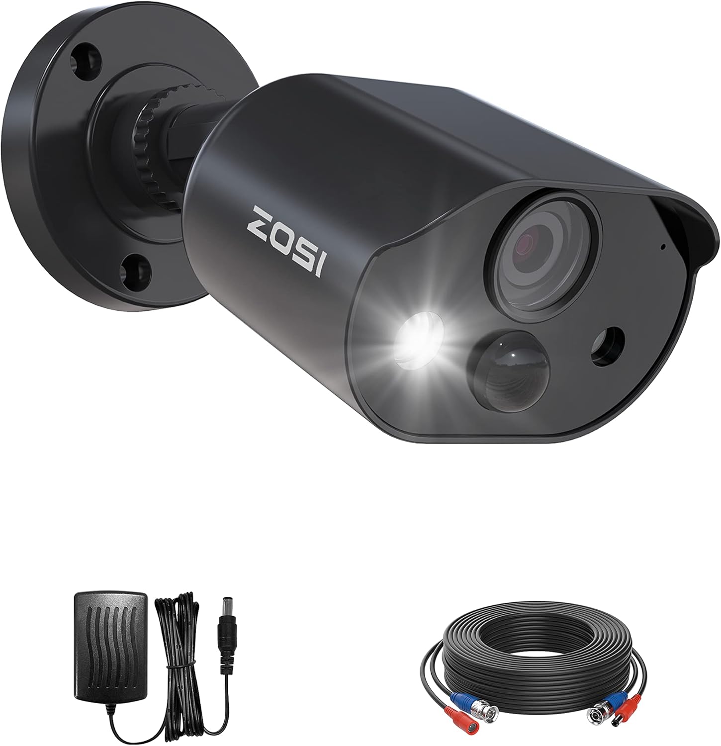 ZOSI H.265+1080p Home Security Camera System,8 Channel 5MP-Lite CCTV DVR with 4 x 1920TVL Weatherproof Surveillance Bullet Camera Outdoor/Indoor with 80ft Night Vision,Remote Access, Motion Alerts