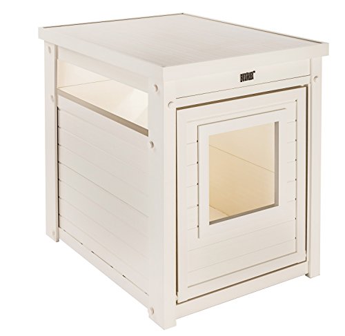 New Age Pet ECOFLEX Jumbo Litter Box Cover End Table - Espresso (EHLB802-02)