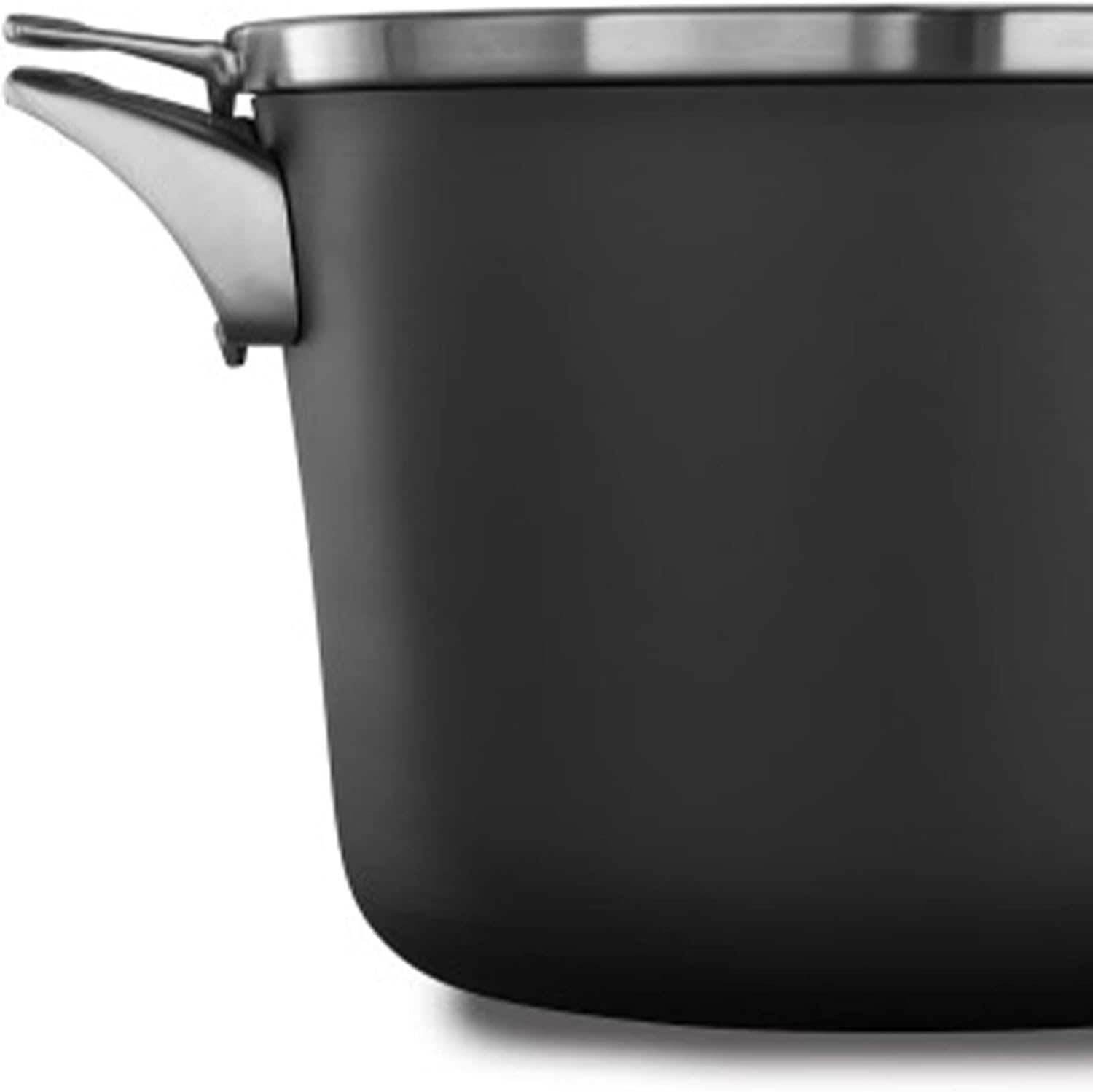 Calphalon Premier Space Saving Stackable 8 Quart Hard Anodized Aluminum Nonstick Stock Pot Kitchen Cookware with Tempered Glass Lid